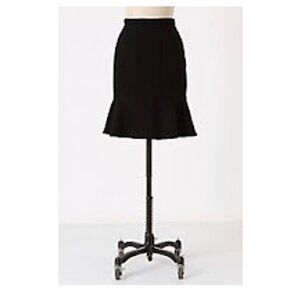 Anthropologie | Moth Black Steamer Trunk Skirt